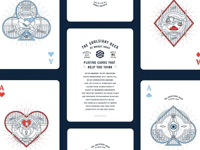 Aces ace chicago design illustration playing cards soulsight type typography