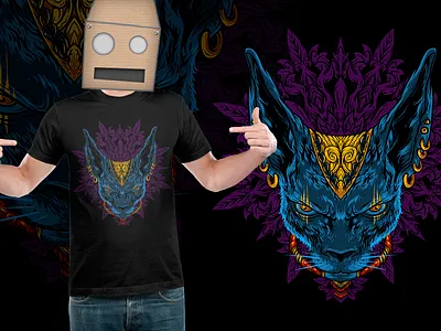 Magical Cat artwork cat cat illustration dark illustration magic magician tees tshirt