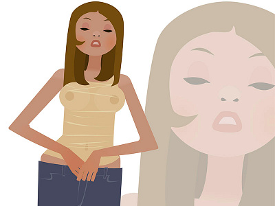 The peep affinity designer affinitydesigner characterdesign sexy vector woman