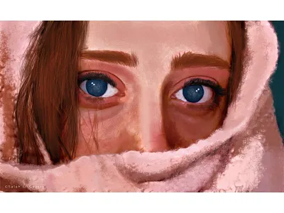 Believe adobe art behance color digital digital art drawing eyes illustration model photoshop wacom