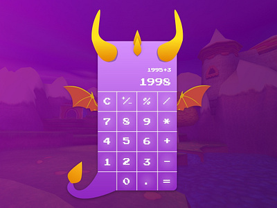 Spyro The Calculator adobexd calculator design game inspiration