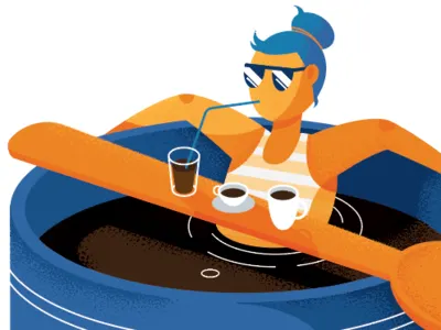 coffee day! character coffee coffee cup illustration illustrator