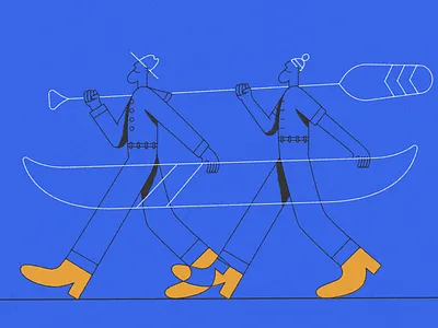 Hold Frame - Happy Campers 2d animation character design design illustrate illustration illustrator mograph motion design motion graphics storyboard style frame