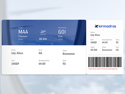 DailyUI #024 - Boarding pass boardingpass dailyui dailyui 024 dailyui024 design illustration ui uidesign ux