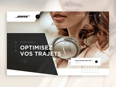 Concept Bose bose concept music shape webdesign