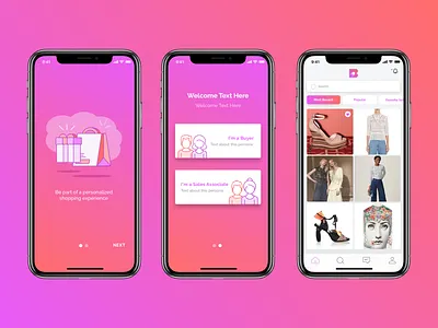 Exploring On-Boarding and Home Screen app branding icons illustrations ios mobile onboarding shopping