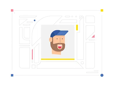 Dude with a Hat 2d character color concept design illustration illustrator lines