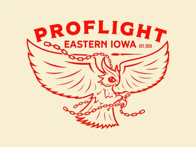 Owl N' Prey apparel branding custom design disc golf owl stamp vector