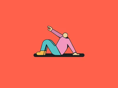 The illusion of choice character falling illuatration illusion vector