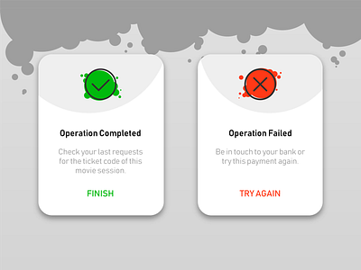Daily UI 011 - Flash Message 011 clean daily ui design flash messages gray tickets ux