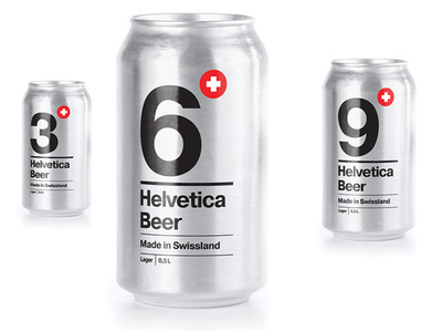 Helvetica Beer branding design logo packagin typography