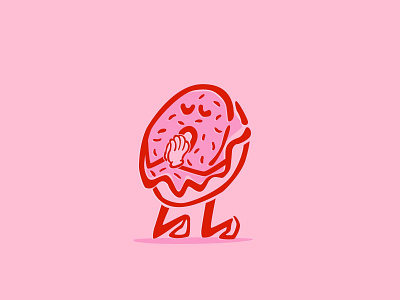 Pray for the Carbs carbs dessert donut illustration pink prayer treats