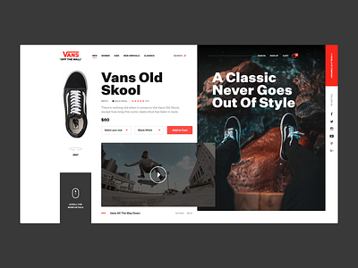 Vans - Concept Design concept dailyui design ecommerce shoes ui ux video