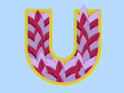 Stay Creative illustration letter lettering type u