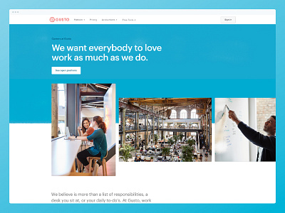 New Careers page! 💼 careers gusto jobs product web design web design agency