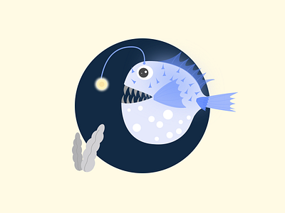 Day- 52 Anglerfish angelfish animal fish sea creature seaanimal