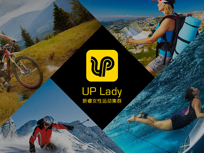 Female sports community logo sports women