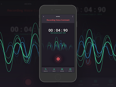 Mobile Voice Message Concept concept gratuitous ui
