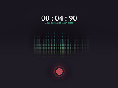 Voice Recorder Concept concept ui