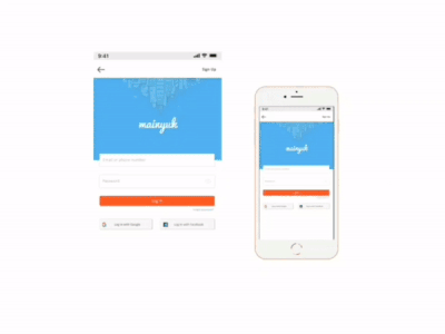 UI/UX mainyuk App animation app design ui ux web