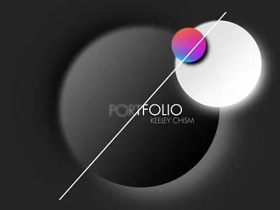 Potential Portfolio Cover #2 black and white color colors feedback grad school gradient graphic design photoshop portfolio portfolio cover