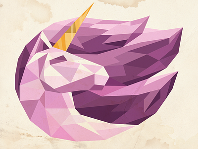 Unicorn illustration lowpoly lowpolyart unicorn