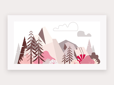 Landscape autumn illustration landscape vector