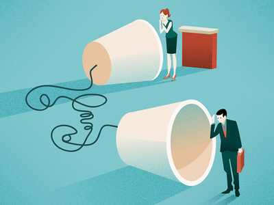 I can't hear you affinitydesigner business business agency editorial art editorial illustration illustration illustration agency illustrator vector