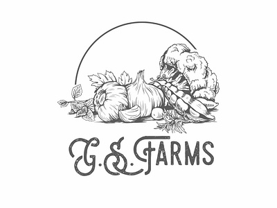 G. S. Farms design farm logo