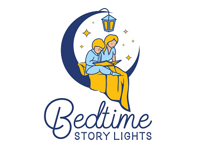 Bedtime Story Lights design logo