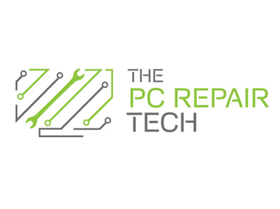 PC Repair logo computer maintenance pc repair tech