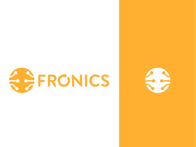 Fronics Logo animation app branding clean design electronics flat fresh graphicdesign icon illustration inspiration logo logo design logodesign typography ui vector