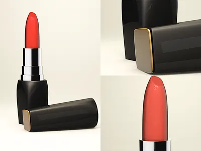 口红 3d c4d cinema4d在 口红 图标