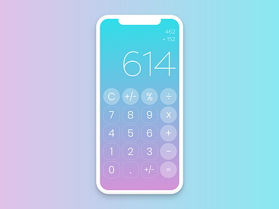 004. Calculator - Design Challenge 004 calculator dailyui 004 design designchallenge ui uidaily uidesign