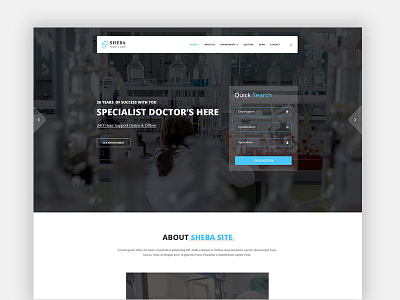 Medical Template Header Exploration clean clean app clinic creative creative app design hospital medical medicine psd