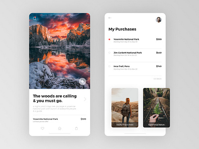 Trek and Trips App UI app app concept app design appui clean dribbble follow graphic design minimal modern treks trips ui ui elements uidesign uiinspiration uiux userinterfacedesign ux