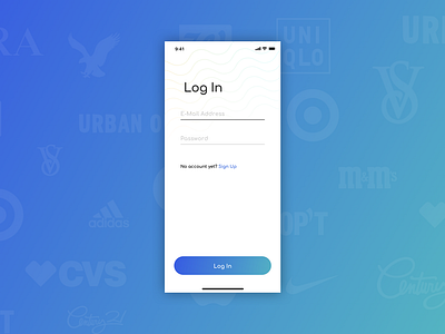 Daily UI #001: Simple Login for iOS app dailyui dailyui001 ios ios12 iphone login login form mobile design signup signup page signupform uidesign user experience user interface uxdesign