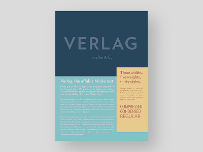 Verlag Poster adobe font typography lettering poster posterdesign type typeface typefoundry