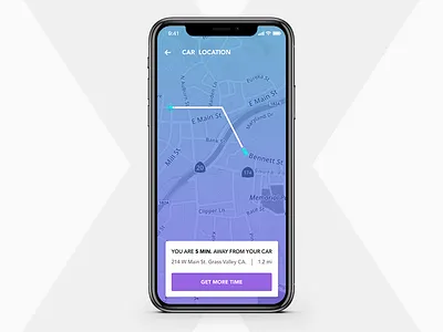 020 020 car daily ui dailyuichallenge fredy sosa iphone x location tracker parking tracker ui ux x