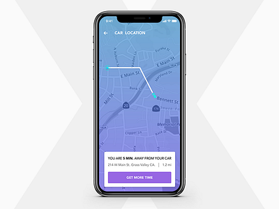 020 020 car daily ui dailyuichallenge fredy sosa iphone x location tracker parking tracker ui ux x