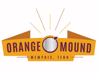 Orange Mound, Memphis TN graphic design brand logo memphis tn orange mound