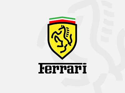 Ferrari Logo art branding car logo ferrari horse ferrari logo ferrari rebranding flat horse linework horse logo icon illustration linework logo logo car logo design logo horse logomark minimal minimalist logo vector