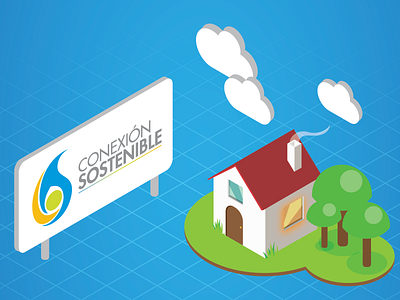 Conexión sostenible, infografía calidda infographics isometric vector