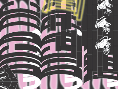 Chaos custom typography dc experimental graffiti illustration maximalism metro process rats