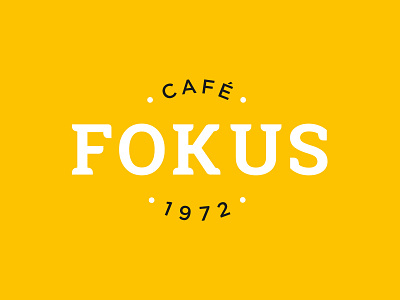 Fokus branding cafe concept logo