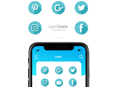 Sosial media icon app branding design icon logo vector