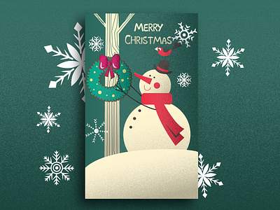 Snow Man animation art character animation christmas christmas ball christmas balls christmas card design designer freelance design graphic graphic design illustration new year new year card poster art poster collection snow snow man winter