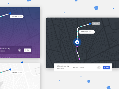 Institution Bus Tracking bus card design dribbble gps institution interface navigation tracking ui ux