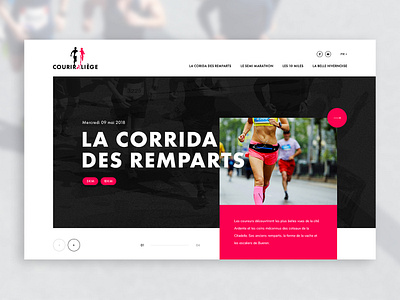 Concept Courirliege concept run web design