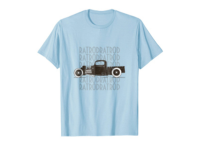 Rat Rod Hot Rod T-shirt amazon apparel baby blue car car illustration classic cars clothing hot rod hot rods illustration madebybono old car rat rod retro car t shirt truck tshirt vehicle vintage vintage car